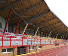 Modernizacja  trybun stadionu BOSIR w Białymstoku